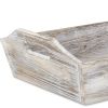 Handcrafted Wood Serving Tray With Side Handles – Tapered Rectangular