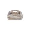 Handcrafted Wood Serving Tray With Side Handles – Tapered Rectangular