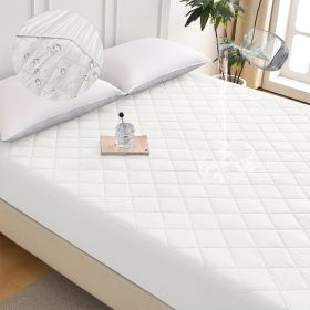 Diamond Grid Ultrasonic Waterproof Mattress Protector (Option: W13664139)