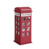 12" Faux Leather Telephone Booth Jewelry Box