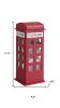 12" Faux Leather Telephone Booth Jewelry Box
