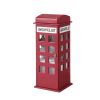 12" Faux Leather Telephone Booth Jewelry Box