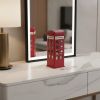 12" Faux Leather Telephone Booth Jewelry Box