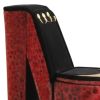 9" Velvet High Heel Jewelry Box