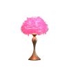 Glam Pink Feather Table Lamp