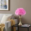 Glam Pink Feather Table Lamp