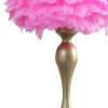 Glam Pink Feather Table Lamp