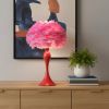 Glam Pink Feather Table Lamp