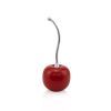 Red & Silver Aluminum Cherry Tabletop Sculpture