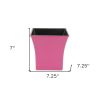 Recycled Plastic Indoor/Outdoor Square Pot Planter – Rustic Decorative Garden Accent