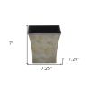 Recycled Plastic Indoor/Outdoor Square Pot Planter – Rustic Decorative Garden Accent