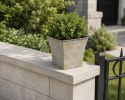 Recycled Plastic Indoor/Outdoor Square Pot Planter – Rustic Decorative Garden Accent