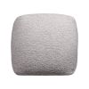 18" Polyester Cube Outdoor Pouf Ottoman – Modern Indoor/Outdoor Accent