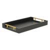 16" Faux Shagreen Serving Tray With Gold Handles – Available in 6 Colors