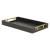 16" Faux Shagreen Serving Tray With Gold Handles – Available in 6 Colors