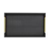 16" Faux Shagreen Serving Tray With Gold Handles – Available in 6 Colors