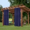 Dark Blue Outdoor Curtain with Grommets – 50" × 96"