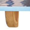 Blue & Natural Wood Agate Pattern Wall Mount Shelf (24" or 36")
