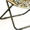 33" Faux Fur Folding Lounge Chair – Modern Tufted Saucer Accent Seating
