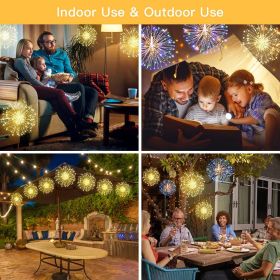 4-Pack 90-LED Fairy String Lights – 8 Modes, Remote & Timer | Waterproof Copper Wire (Color: Multicolor)