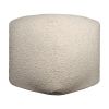18" Polyester Cube Outdoor Pouf Ottoman – Modern Indoor/Outdoor Accent