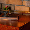 Steampunk Industrial Pipe Table Lamp with Edison Bulb, 15 Inch (Antique Copper or Black Iron)