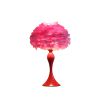 Glam Pink Feather Table Lamp