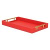 16" Faux Shagreen Serving Tray With Gold Handles – Available in 6 Colors