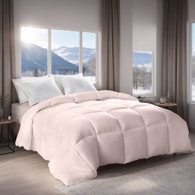 Pink Extra Large Plump Thick Duvet - Winter Enhanced Warmth With Skin-friendly Comfort. Bohemian Minimalist Checkered Design, Luxury Hotel-grade (Option: Pink-K)