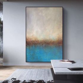 100% Hand Painted Abstract Oil Painting Wall Art Bright Color Style Picture Modern On Canvas Decor For Living Room No Frame (Size: 50x70cm)