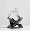 Resin Abstract Sculpture, Meditation & Reading Posture, Modern Home Decor Decor for Desk/Shelf