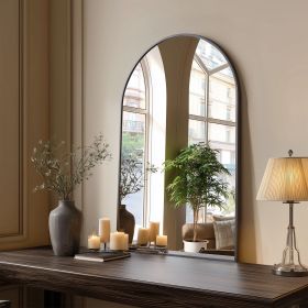 Bathroom Wall Mirror, Metal Frame Vanity Mirror for Bedroom, Entryway, Living Room (Color: black, size: 36"L x 24"W)