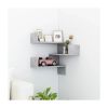 Wall Corner Shelf Sonoma Oak 15.7"X15.7"X19.7" Engineered Wood 1Ps 807229