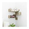 Wall Corner Shelf Sonoma Oak 15.7"X15.7"X19.7" Engineered Wood 1Ps 807229