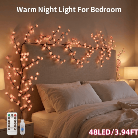 LED Tree Branch Lights for Wall (Size: 48LED/3.94FT)