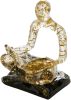 Resin Abstract Sculpture, Meditation & Reading Posture, Modern Home Decor Decor for Desk/Shelf