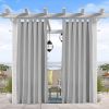 50inch Luxury Nylon Outdoor Curtains with Waterproof Velcro Closures. High-End Sunscreen Curtains for Patios, Balconies, and Patios.