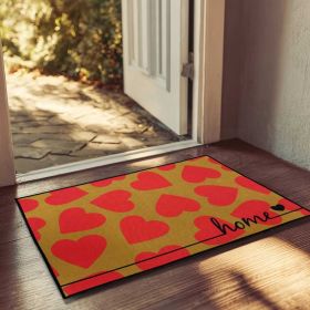 1 PC Heart Pattem Valentine's Day Non-Slip DoormatPerfect For Bedroom, Living Room,Bathroom, And Kitchen Entrances, ldeal As A Gift (Color: Valentine's heart, size: 15.75in*23.62in/40cm*60cm)