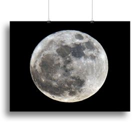 Full Moon Canvas Print or Poster (type: Poster Print, size: 16" x 12" / 42cm x 30cm (approx))