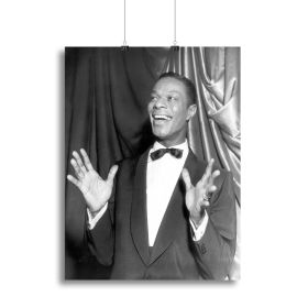 Nat King Cole Canvas Print or Poster (type: Standard Framed Canvas Print, size: 12" x 8" / 30cm x 20cm (approx))