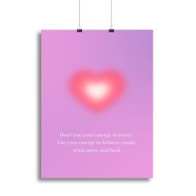 Encouragement Illumination Poster Canvas Print or Poster (type: Poster Print, size: 32" x 24" / 80cm x 60cm approx)