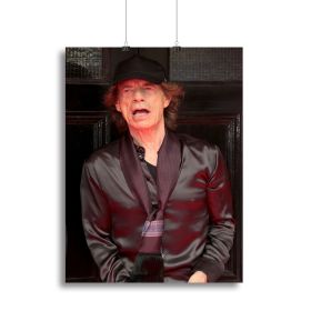 Mick Jagger Rolling Stones Hackney Diamonds launch event Canvas Print or Poster (type: Standard Framed Canvas Print, size: 12" x 8" / 30cm x 20cm approx)