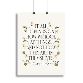 How We Look At Things Canvas Print or Poster (type: Standard Framed Canvas Print, size: 12" x 8" / 30cm x 20cm approx)