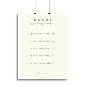 Mind Body Connection Canvas Print or Poster (type: Poster Print, size: 28" x 20" / 70cm x 50cm approx)