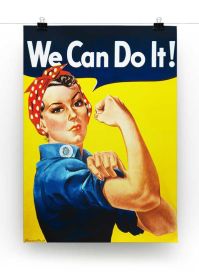We Can Do It Canvas Print or Poster (type: Standard Framed Canvas Print, size: 40" x 26" / 100cm x 65cm (approx))