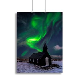 Green Spirits Canvas Print or Poster (type: Standard Framed Canvas Print, size: 12" x 8" / 30cm x 20cm approx)