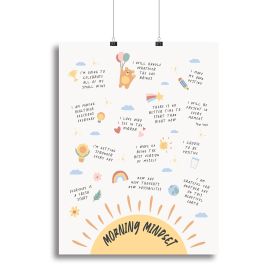 Morning Mindset Canvas Print or Poster (type: Poster Print, size: 24" x 16" / 60cm x 40cm approx)