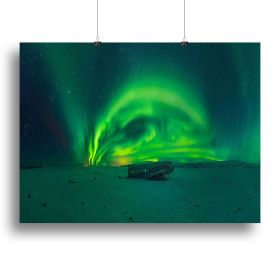 Night in Iceland Canvas Print or Poster (type: Poster Print, size: 16" x 12" / 42cm x 30cm approx)