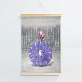 A Solid Wood Scroll Art Painting,The Cat Riding A Bike,16x24 Inches (Option: 16x24)