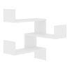 Wall Corner Shelf Sonoma Oak 15.7"X15.7"X19.7" Engineered Wood 1Ps 807229